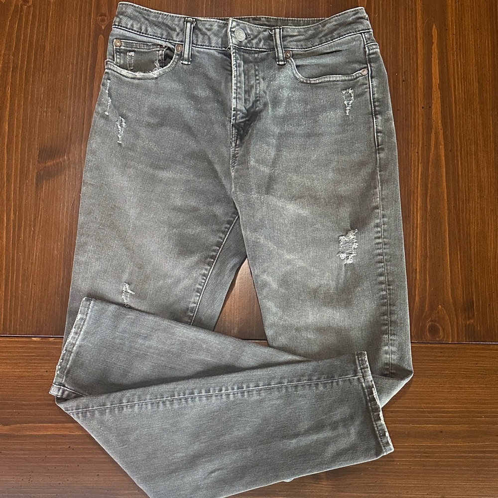 American Eagle Outfitters Next Level Flex Skinny Jeans in Faded Gray
